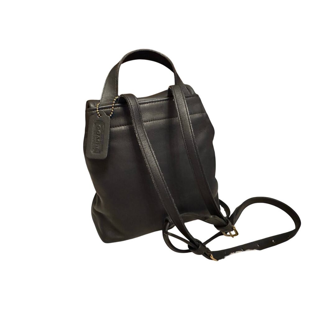 Never used Butterly soft Navy Coach mini backpack glove tanned leather - Picture 12 of 16